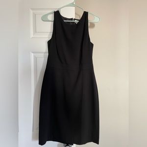 J-Crew Factory Knee length black dress. NEVER WORN. Size 4.